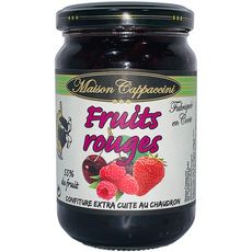 MAISON CAPPACCINI Confiture de fruits rouges 55% de fruit 350g