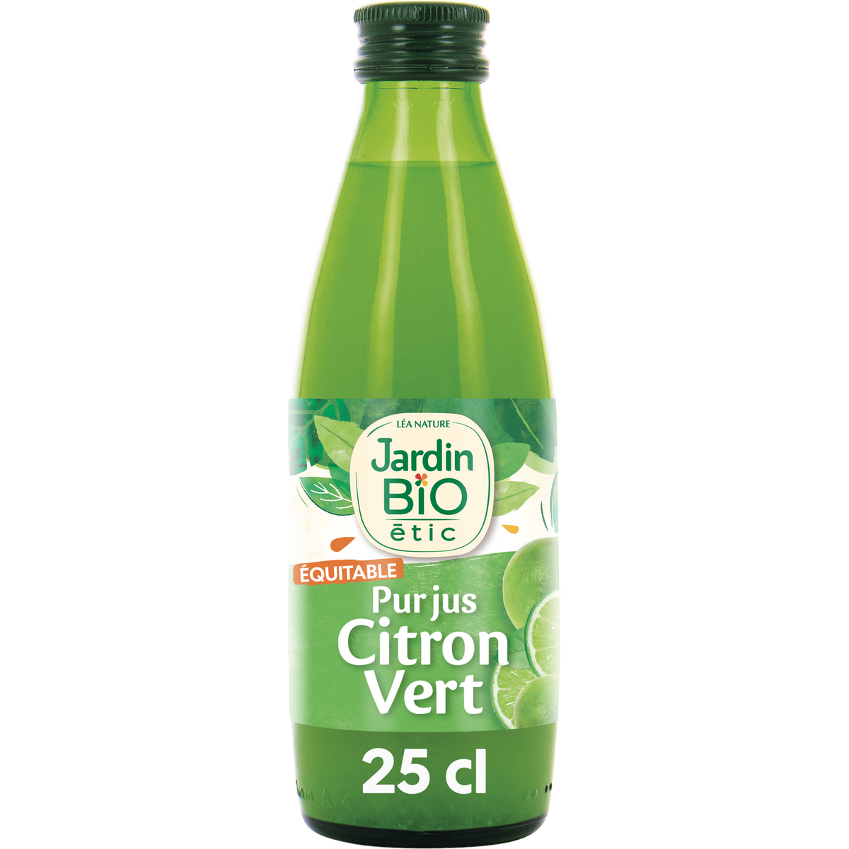 JARDIN BIO ETIC Pur jus de citron vert bio bouteille verre 25cl pas cher Auchan.fr
