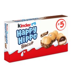 KINDER Happy Hippo Biscuits et cacao 5 sachets fraîcheur 103,5g