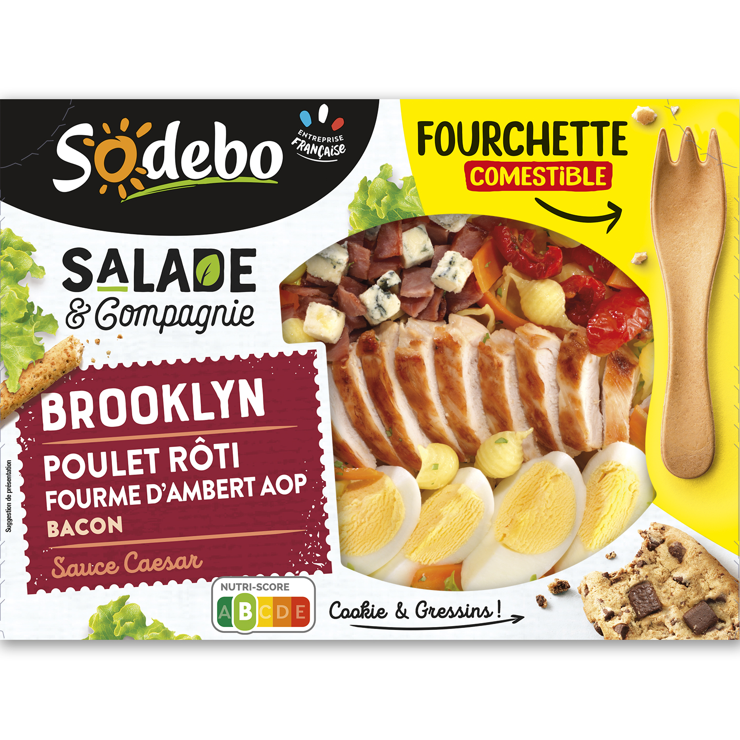 SODEBO Pasta box fusilli fromages italiens 1 portion 330g pas cher 