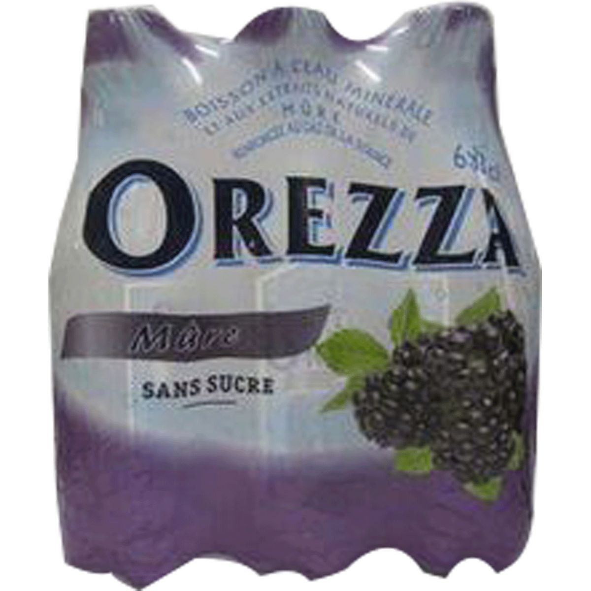 OREZZA Eau minérale gazeuse aromatisée à la mûre bouteilles 6x33cl