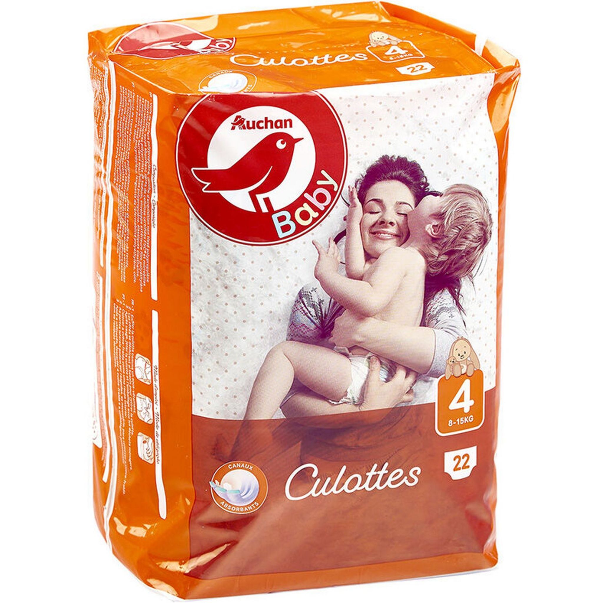 Culottes bébécouches écologiques taille 4 (8-15kg) carton de 88