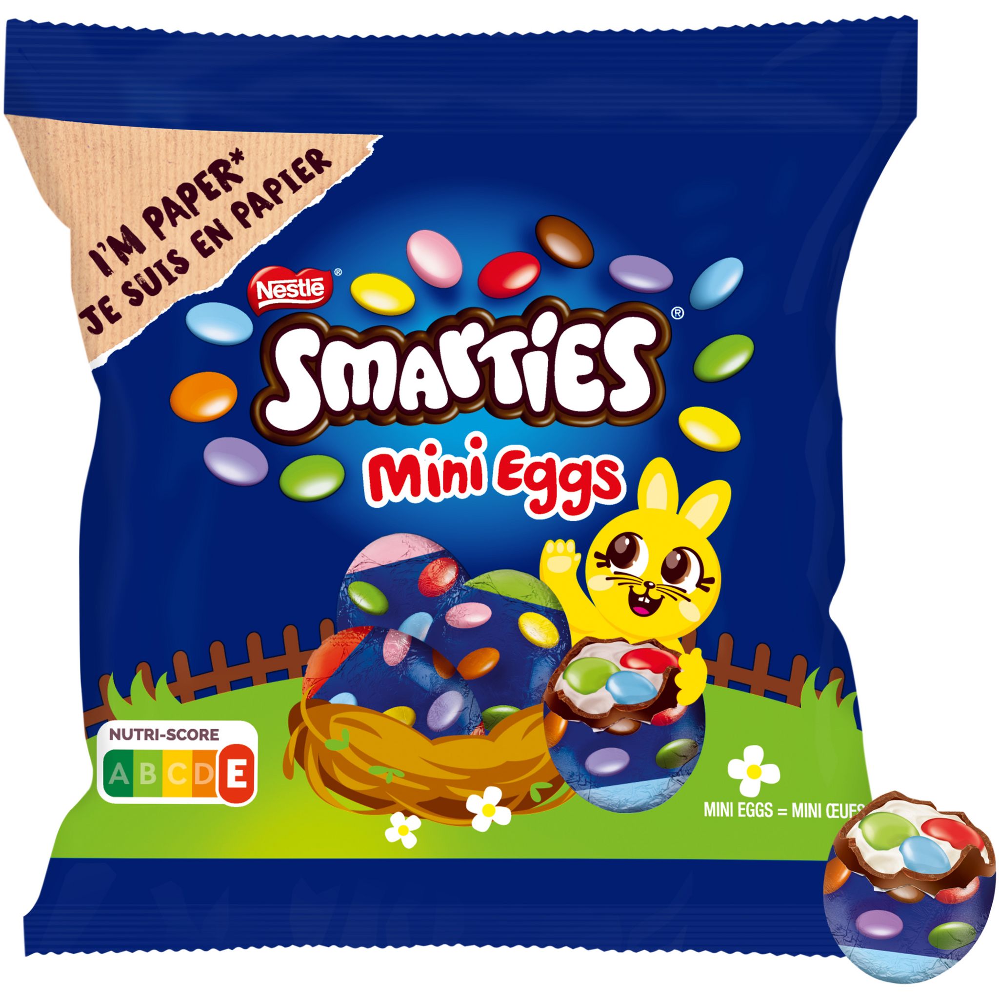 SMARTIES Mini bonbons de chocolat au lait dragéifiés 375g pas cher 