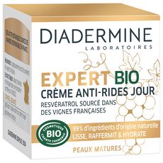 DIADERMINE Expert Crème de jour anti-rides bio peaux matures 50ml