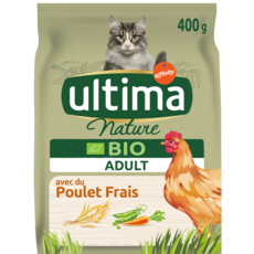 Ultima Nature Croquettes Au Poulet Frais Bio Pour Chat 400g Pas Cher A Prix Auchan