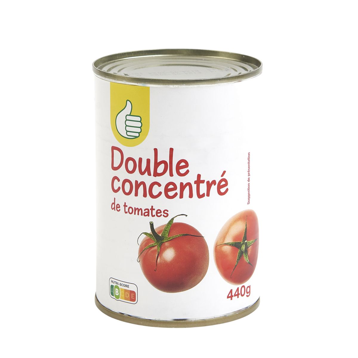 POUCE Double concentré de tomates 440g