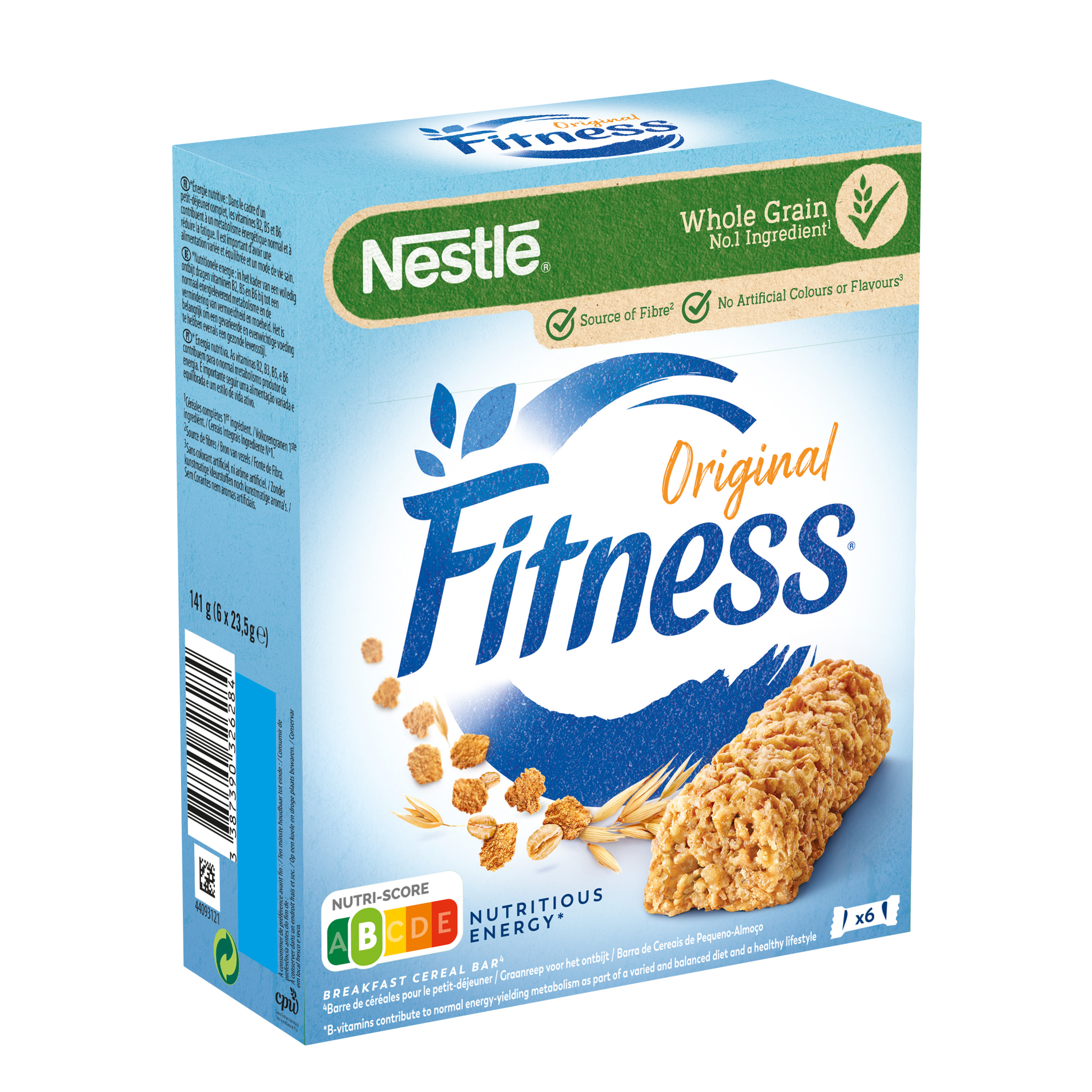 NESTLE Fitness original barres de céréales muesli 6 barres 141g pas cher 