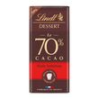 LINDT Dessert tablette de chocolat noir intense 70% cacao 1 pièce 200g