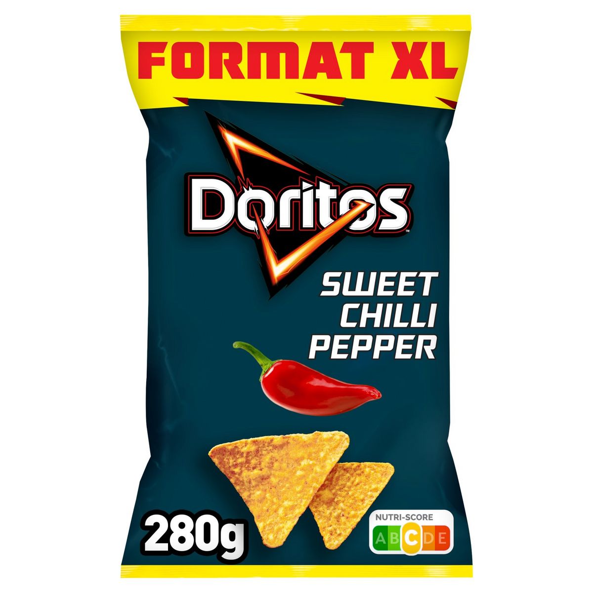 DORITOS Tortillas goût sweet chilli pepper format XL 280g pas cher -  