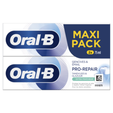 ORAL-B Pro Repair Dentifrice gencives et email extra fraîcheur 2x75ml