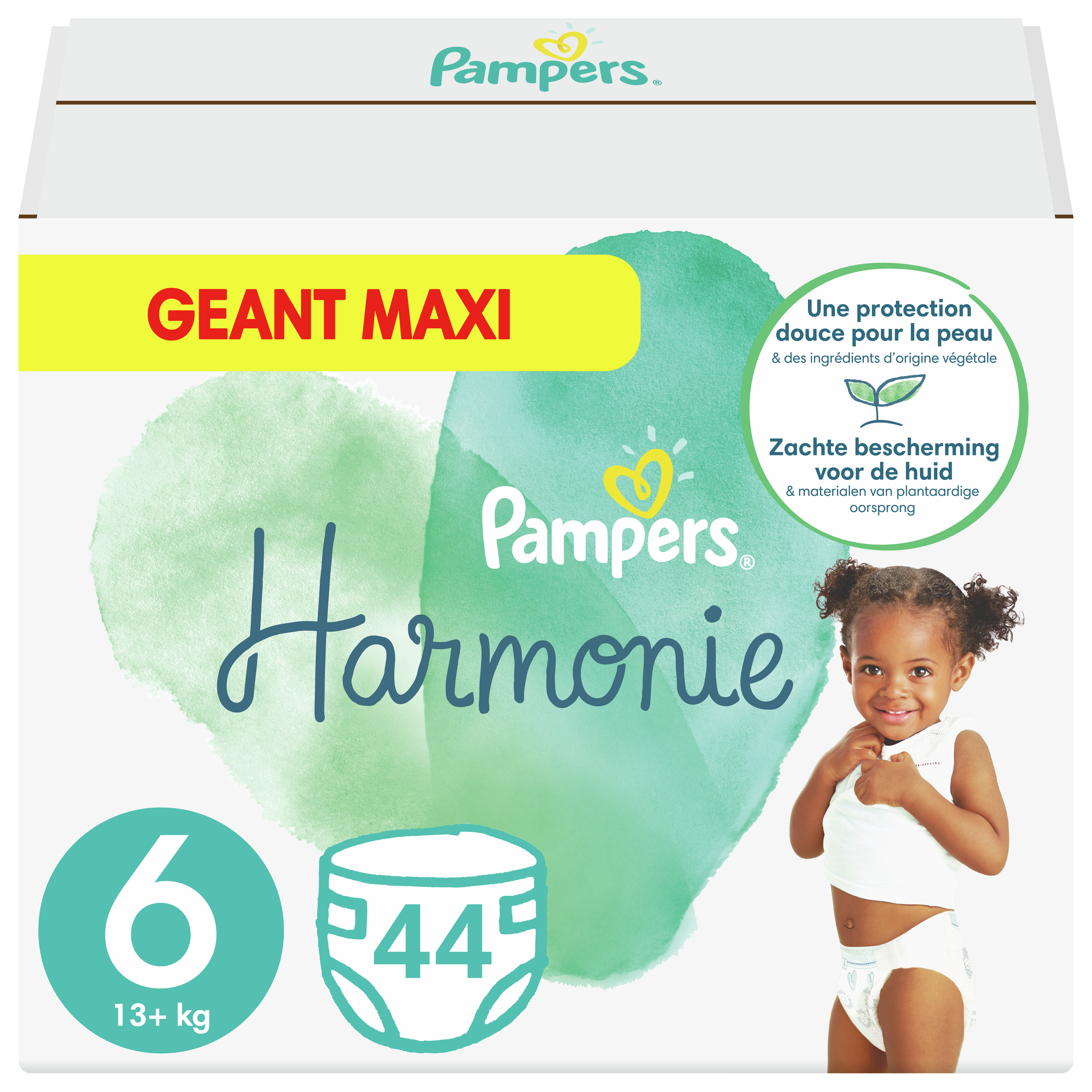 PAMPERS Harmonie Taille 6 - 44 Couches