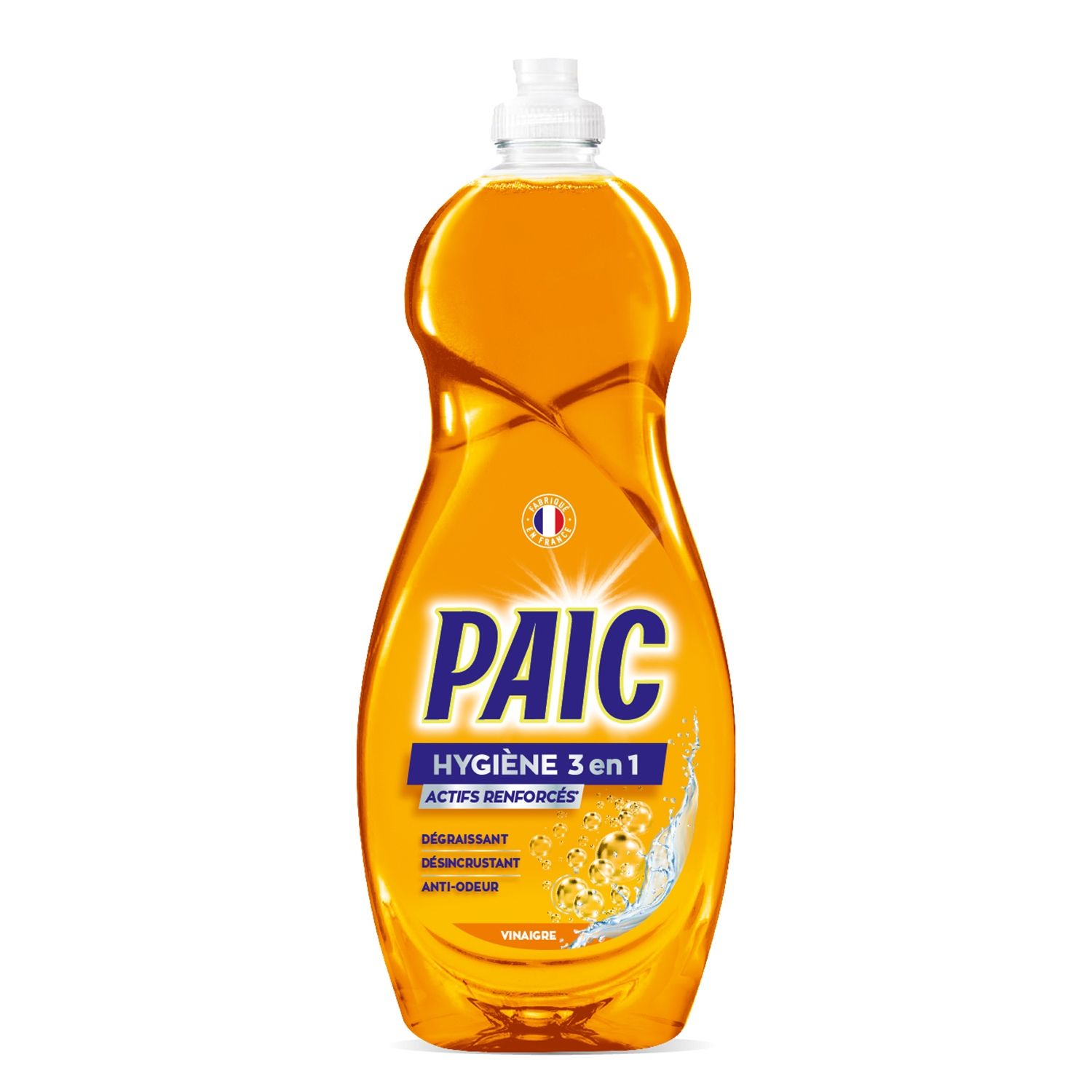 PAIC Liquide vaisselle hygiène 3en1 vinaigre 750ml pas cher