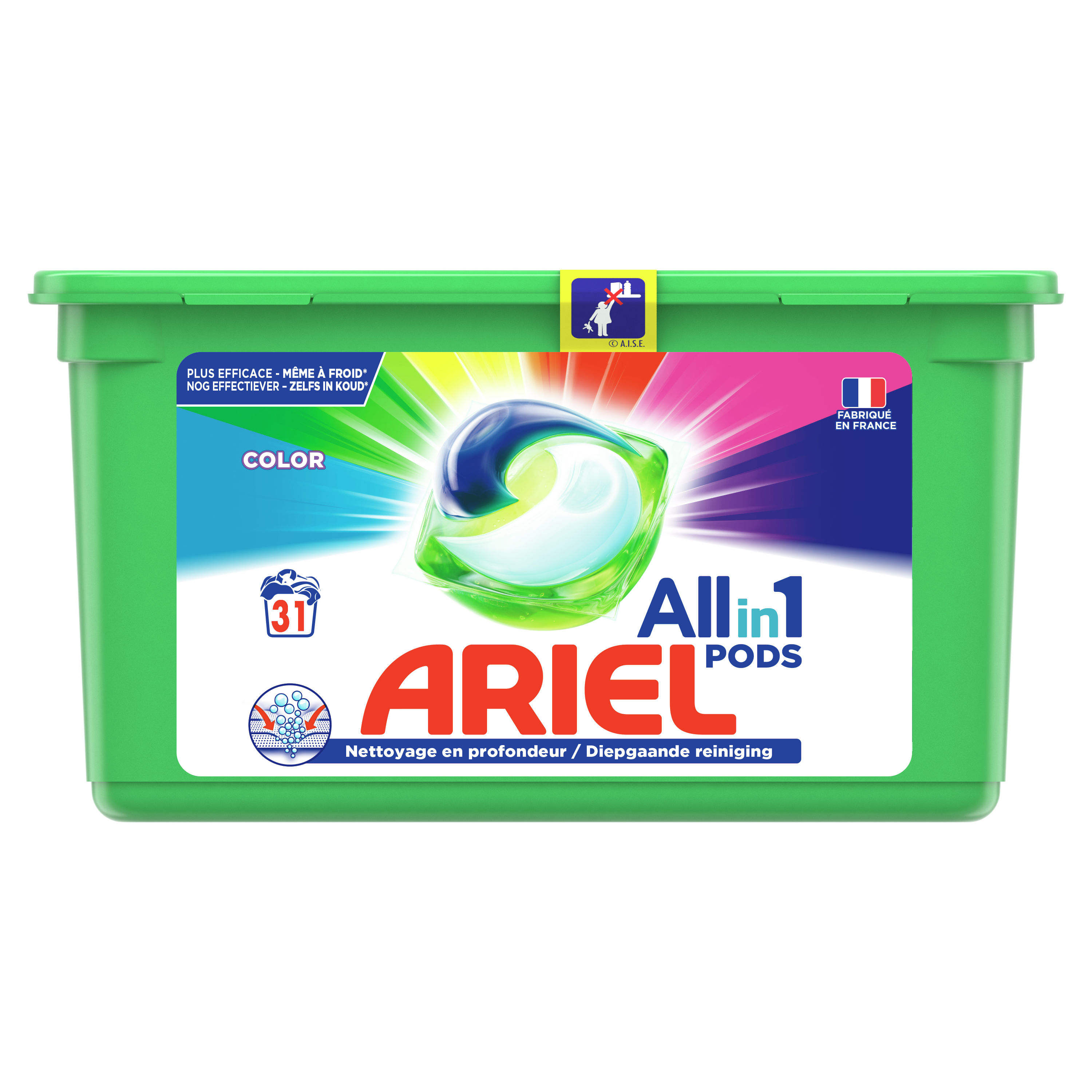 ARIEL Pods lessive capsules touche de Lenor 24 lavages 24 capsules pas cher  