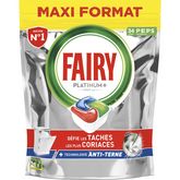 FAIRY PLATINIUM TOUT EN 1 34 DOSES REGULAR ANTI TERNE DEFIE LES TACHES LES PLUS CORIACES