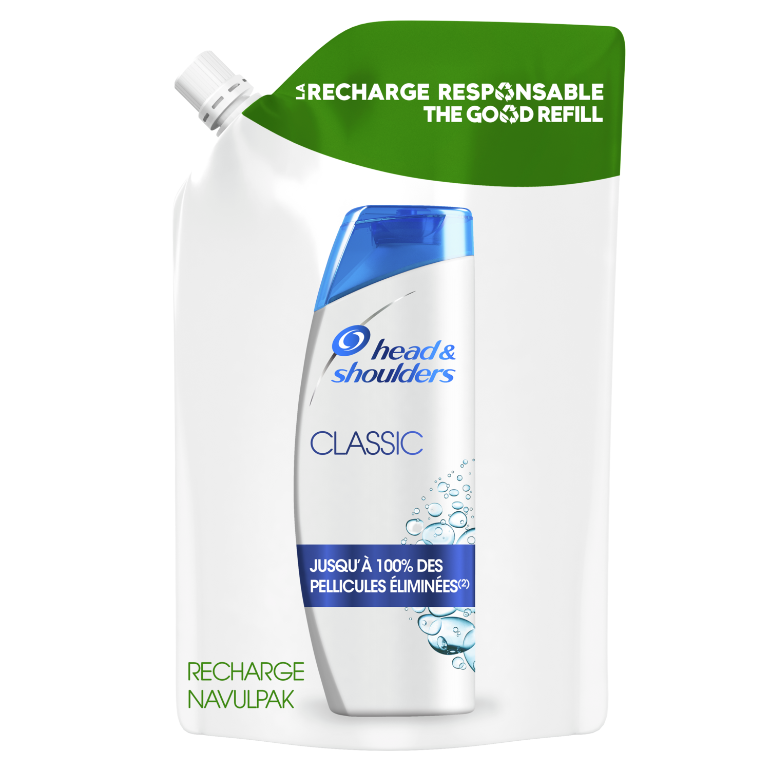 HEAD & SHOULDERS Recharge shampooing antipelliculaire classique 480ml pas  cher - Auchan.fr