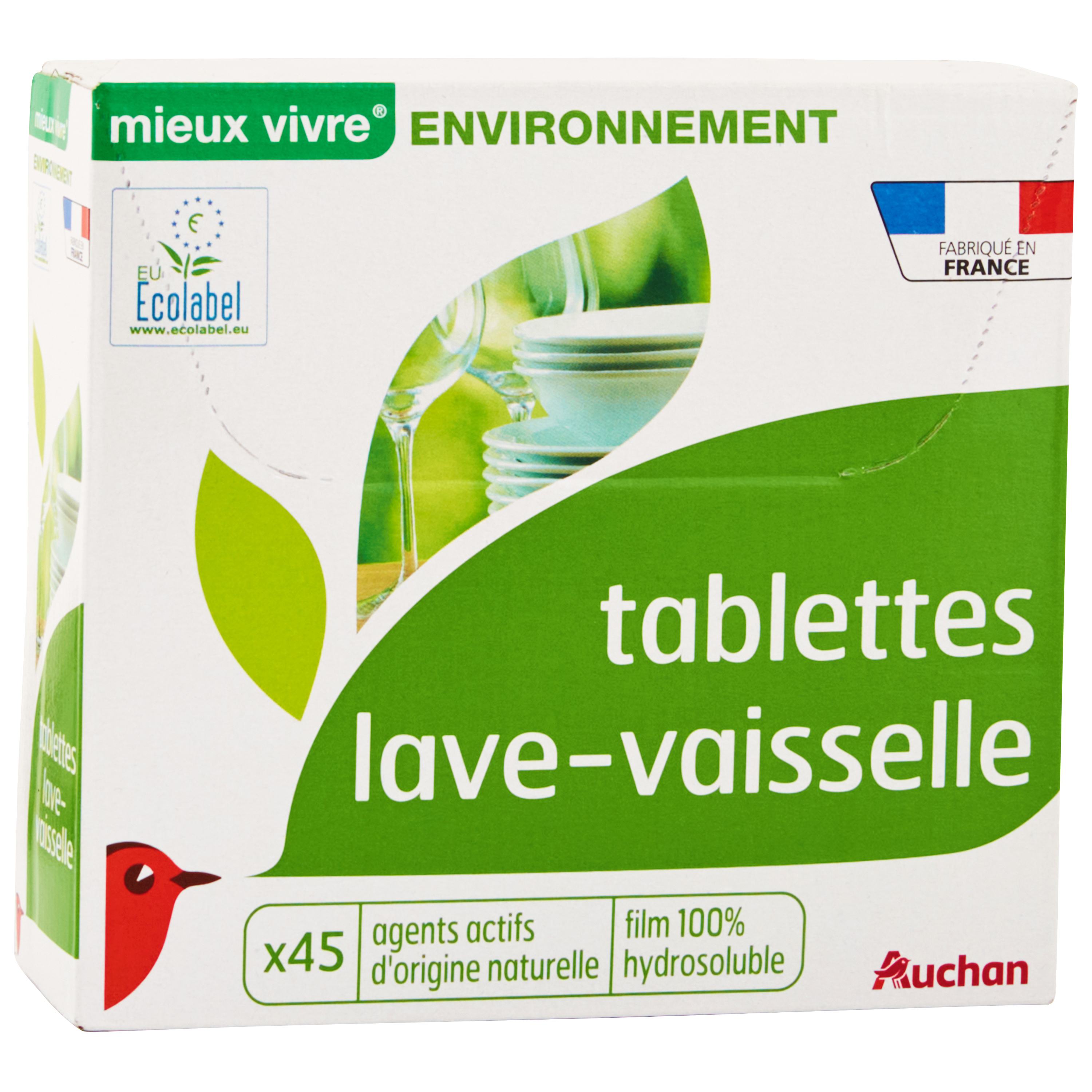 AUCHAN Désodorisant lave-vaisselle anti-odeur parfum agrumes 2x60 lavages  pas cher 