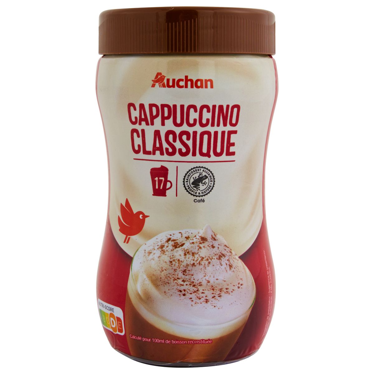AUCHAN Café soluble cappuccino classique 250g