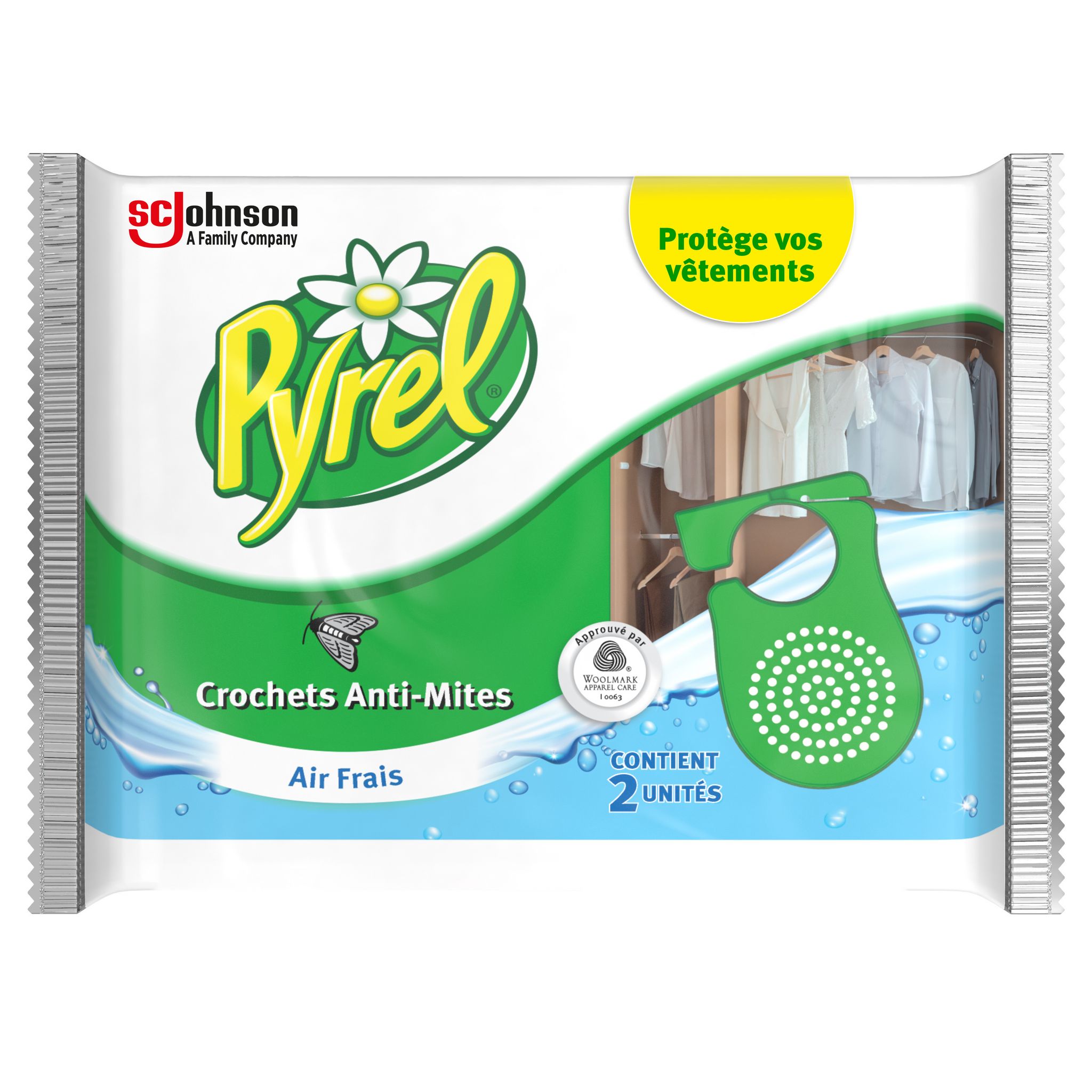 Raid® Crochets Anti-Mites Fraicheur Lavande x2