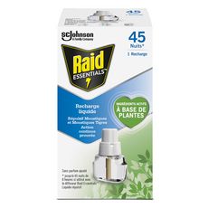 RAID Recharge diffuseur électrique anti-moustiques et moustiques tigres Efficace 45 nuits 1 recharge