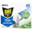 RAID Essentials diffuseur électrique liquide répulsif moustiques et moustiques tigres Efficace 45 nuits 1 diffuseur + 1 recharge