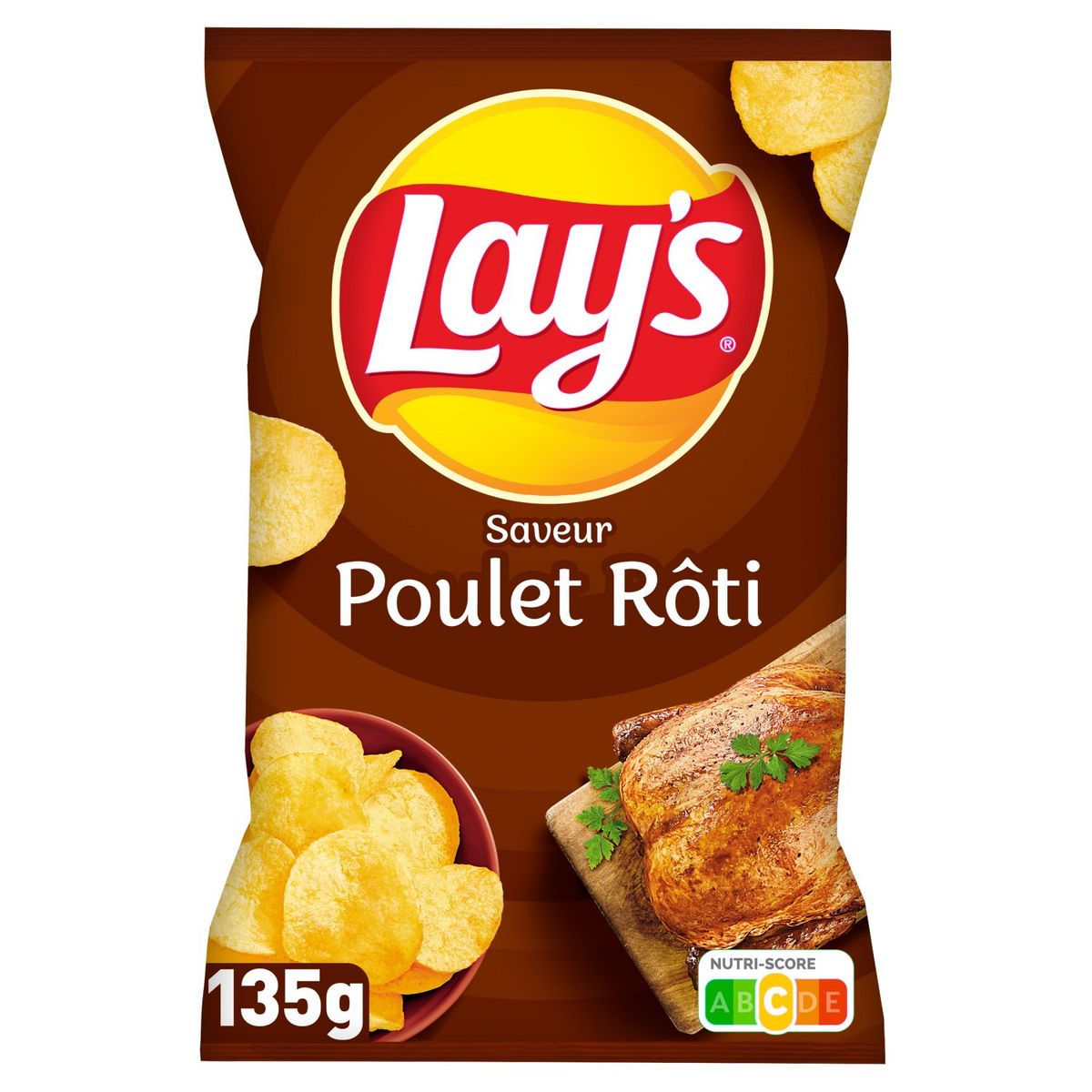 LAY'S Chips saveur poulet rôti 135g