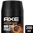 AXE Déodorant spray homme 48h dark temptation 200ml