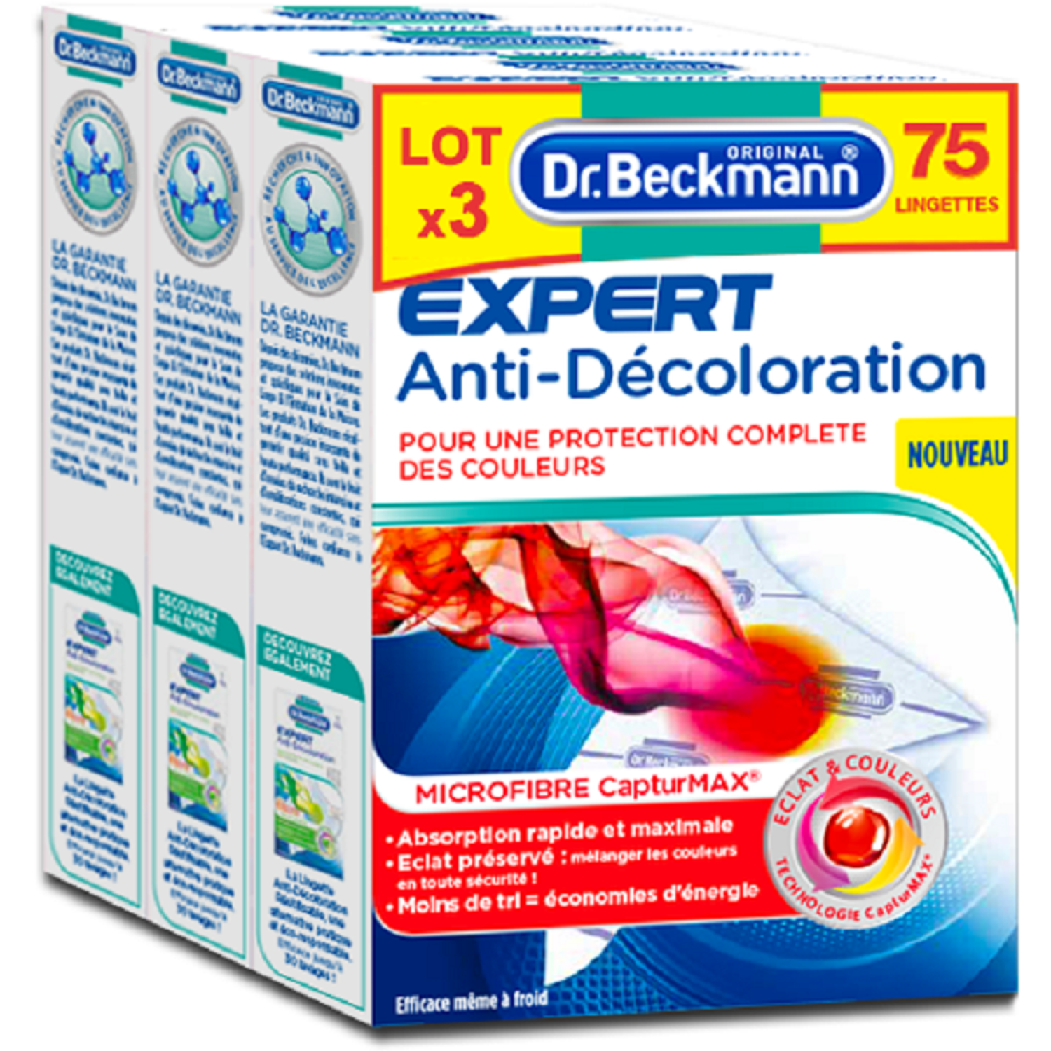 Dr. Beckmann Lingettes anti-décoloration pour lave-linge