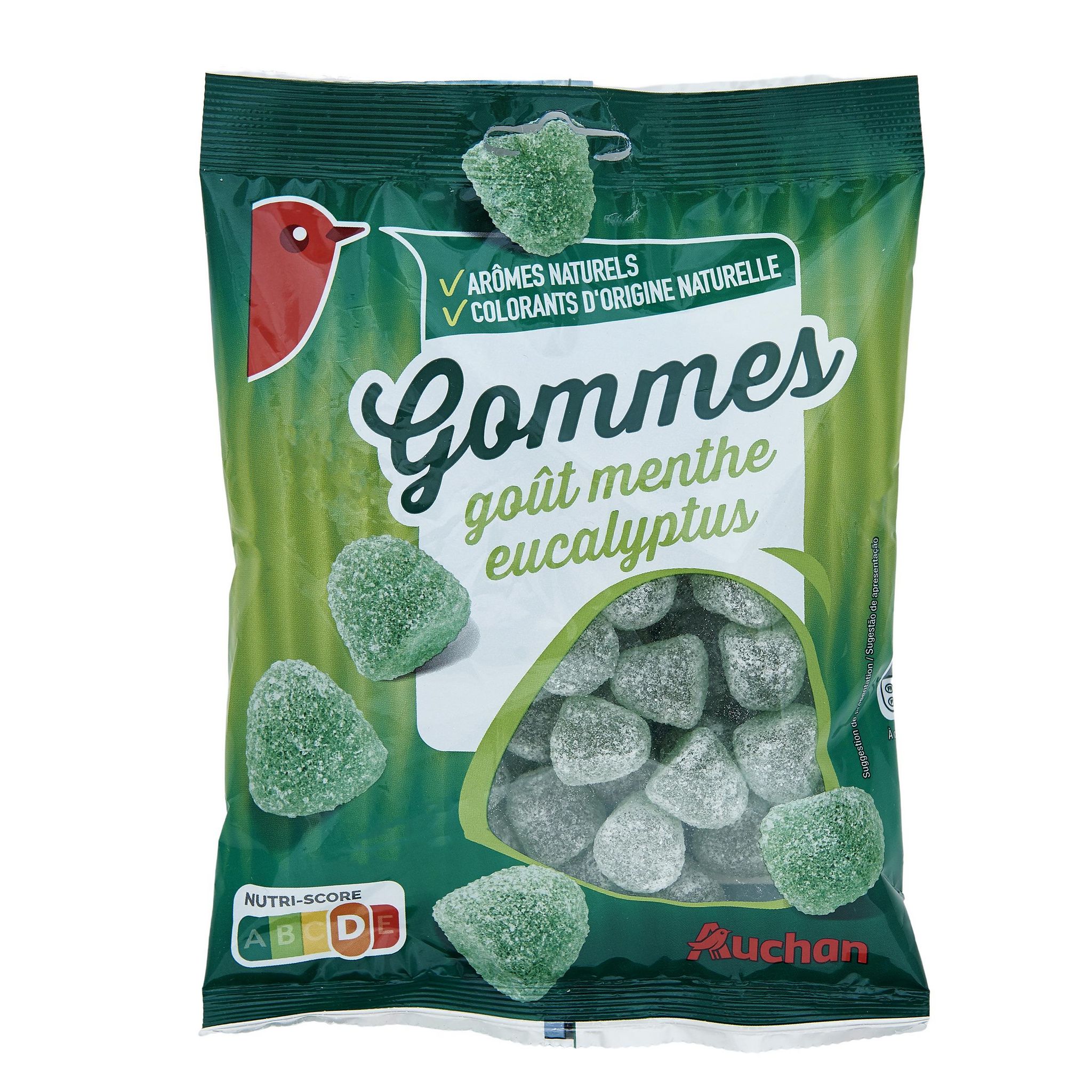 Auchan bonbons menthe sans sucres 150g