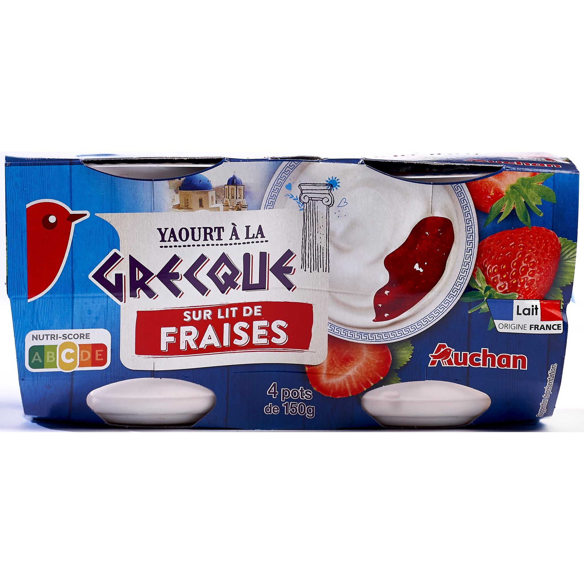 Achat Promotion Yaos Yaourt à la Grecque sur lit de Framboise, 4x125g