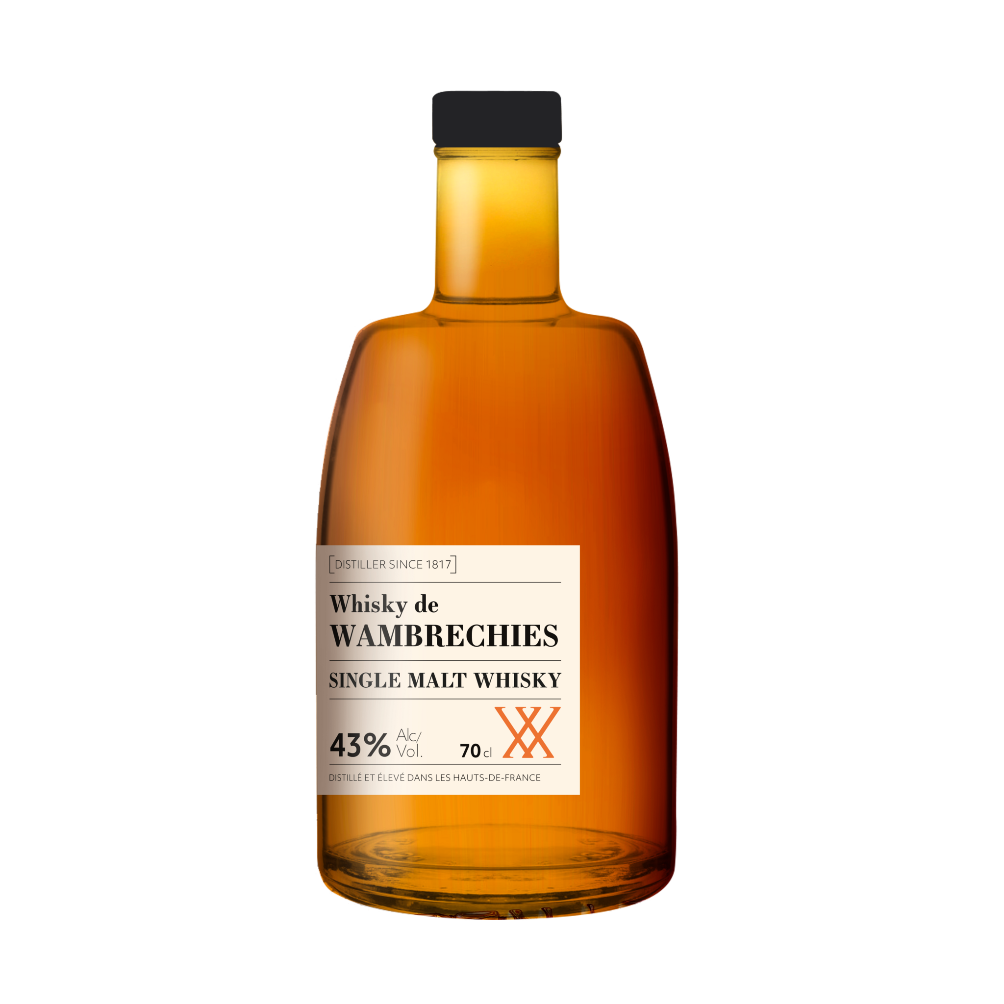 Ouiski single malt Alsacien, whisky français, 70cl 40° alc.