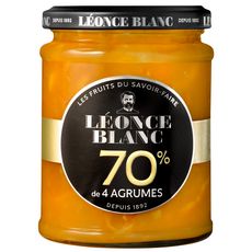 LEONCE BLANC Confiture de 4 agrumes 70% 320g