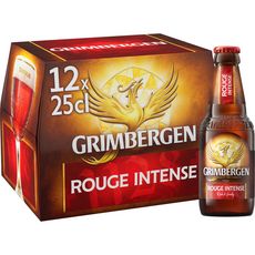GRIMBERGEN Bière aromatisée fruits rouges Intense 5.5% bouteilles 12X25cl
