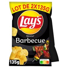 LAY'S Chips saveur barbecue  lot de 2 2x135g