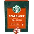 STARBUCKS Capsules de café Colombia intensité 7 compatibles Nespresso 18 capsules 101g
