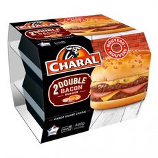 CHARAL Burger double bacon 2x220g