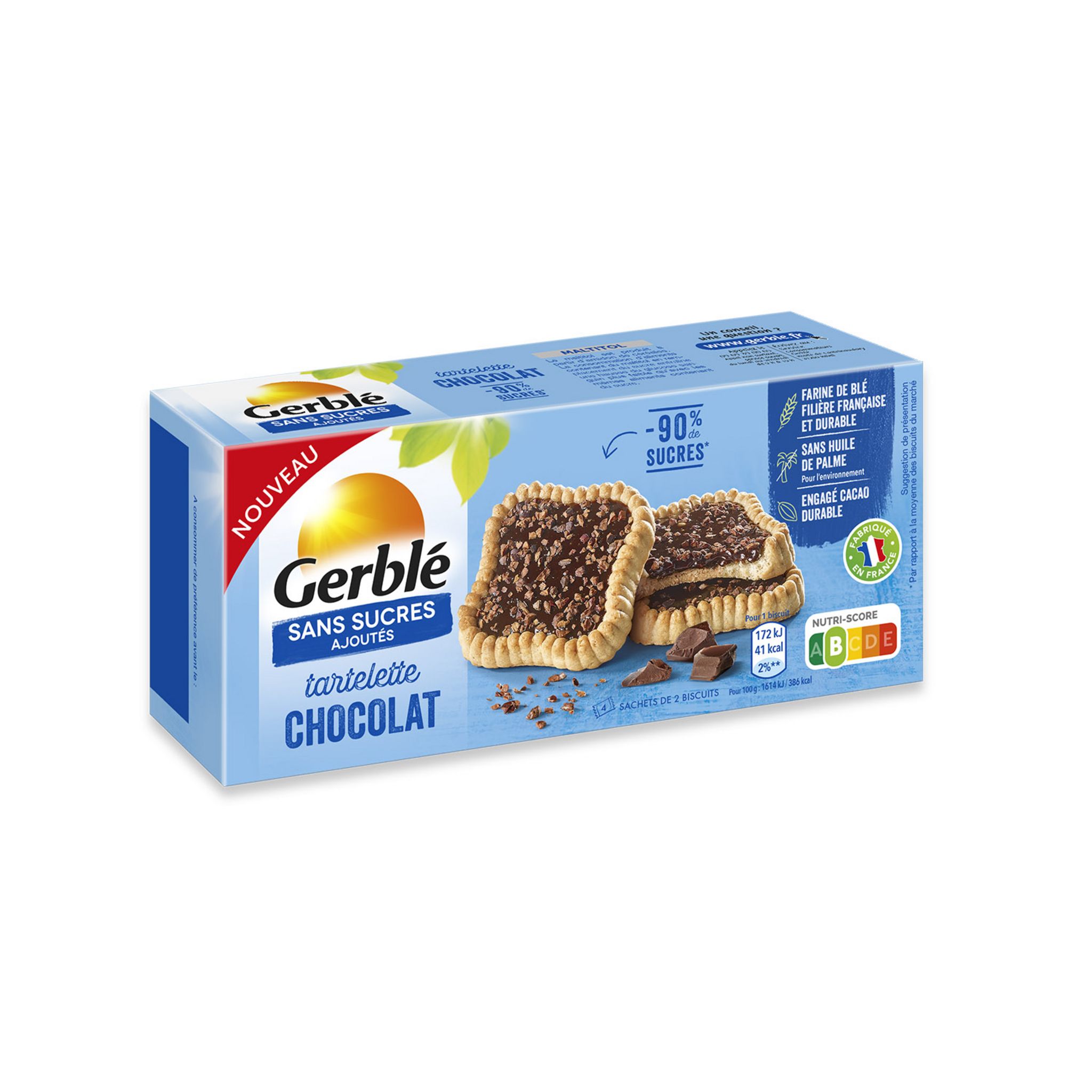 Gerblé Sans Sucres Ajoutés, Financier aux Amandes, Sans Huile de Palme, 7  Sachets Individuels, 175 g, 211198 : : Epicerie