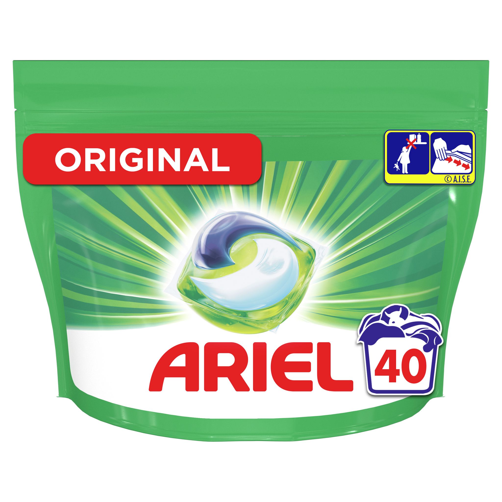 ARIEL Allin1 Pods Lessive en capsules Original - 22 lavages