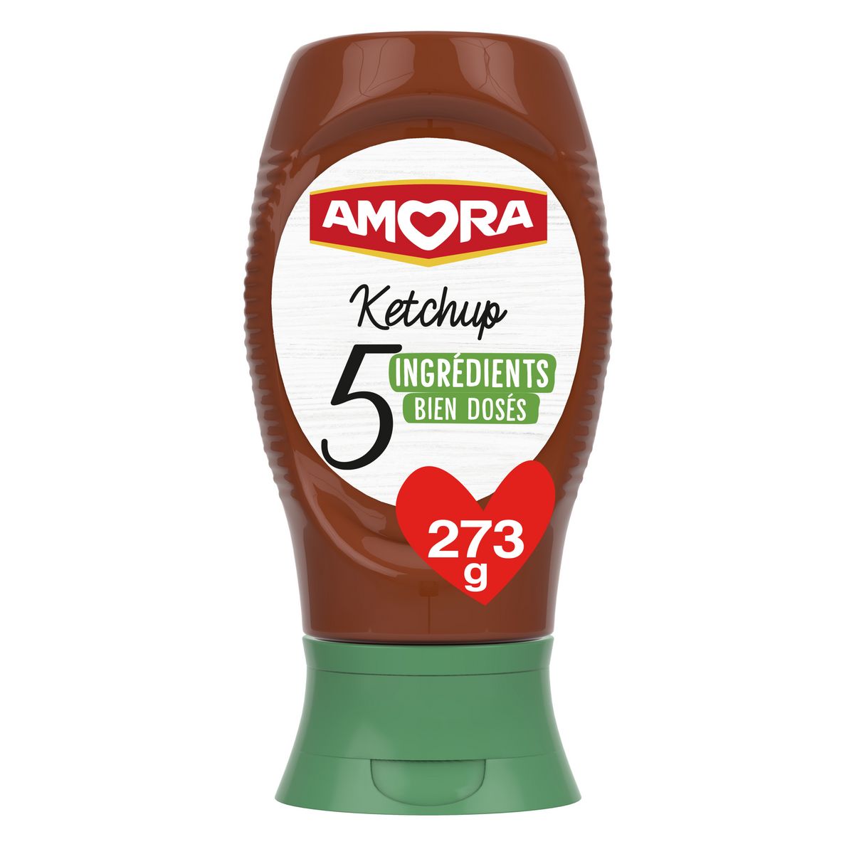 AMORA Ketchup 5 ingrédients 273g