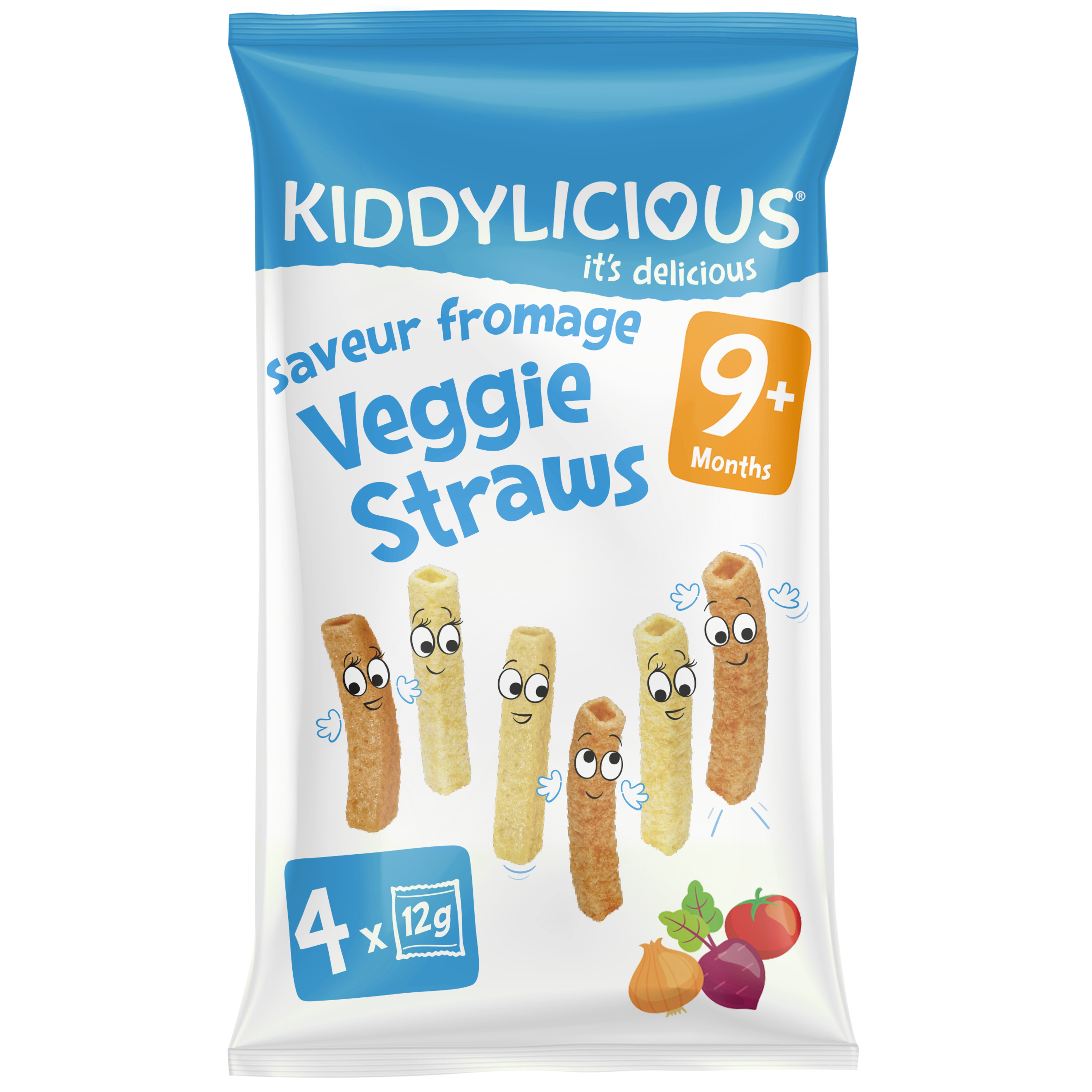 KIDDYLICIOUS Pailles de légumes au fromage dès 9 mois 48g pas cher 