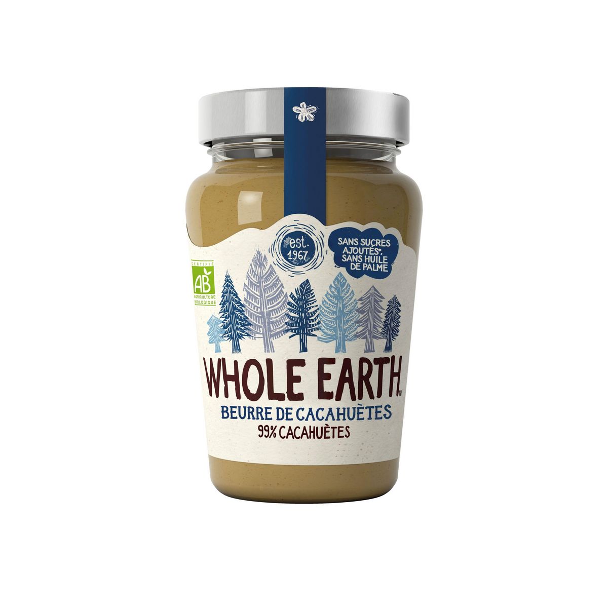 WHOLE EARTH Beurre de cacahuètes bio 340g pas cher 