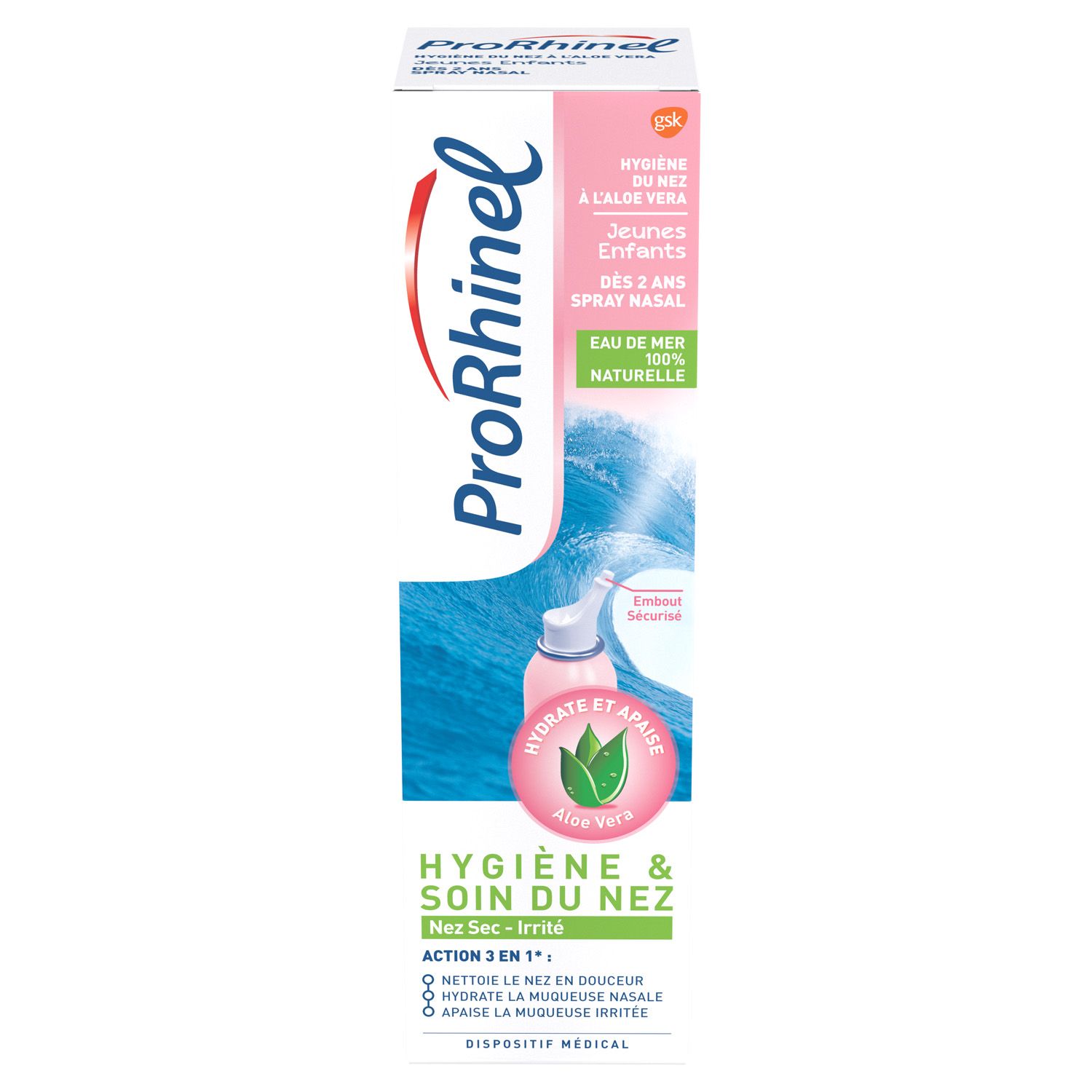 ProRhinel Spray Nasal Jeunes Enfants Aloé Vera 100ml pas cher