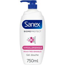 SANEX Biome protect gel douche hypoallergénique peaux très sensibles 750ml