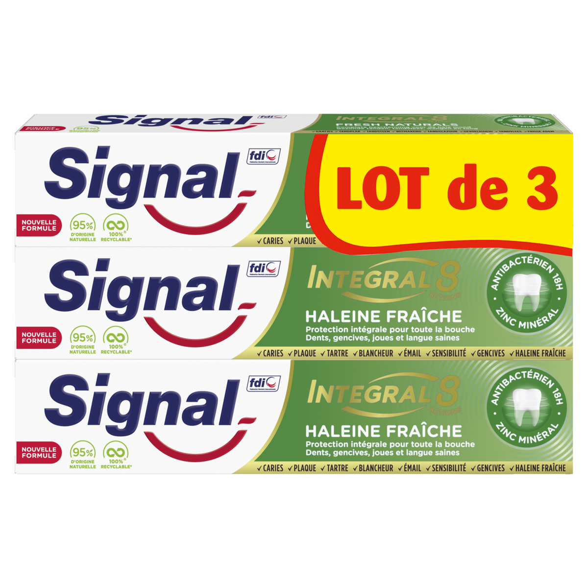 Signal Integral 8 Dentifrice Haleine Fraîche Effet Prébiotique