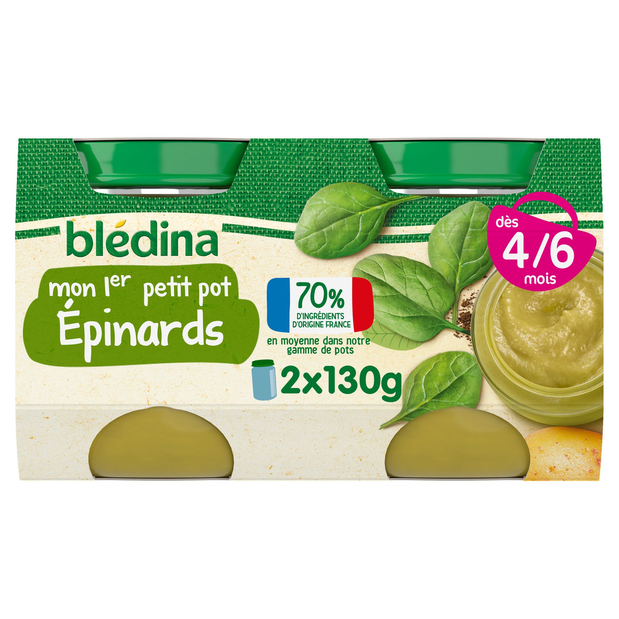 Baby food, Gamme Les Récoltes Bio de Blédina : objectif 80 %  d'ingrédients français