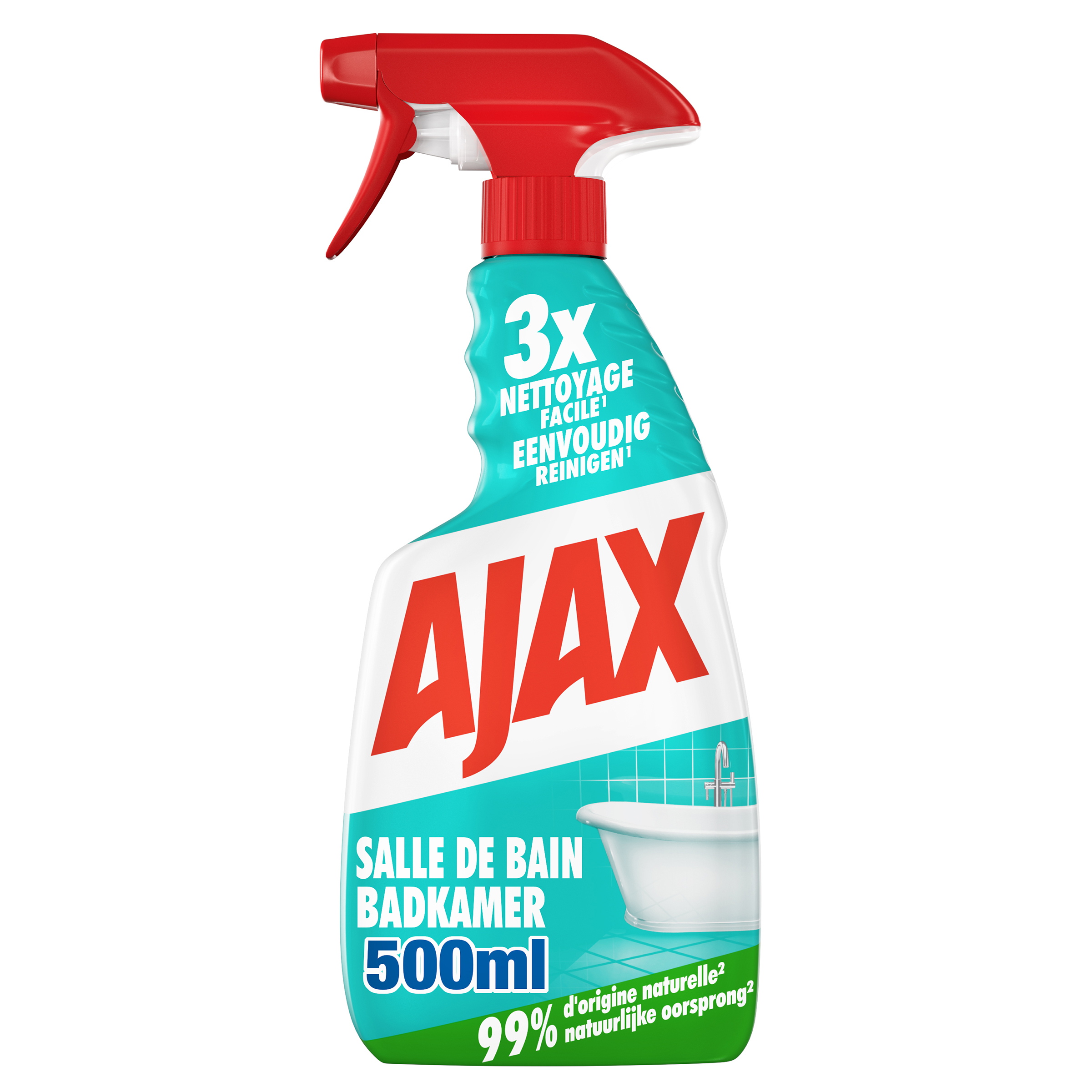 AJAX Nettoyant salle de bain végétal spray 500ml pas cher 