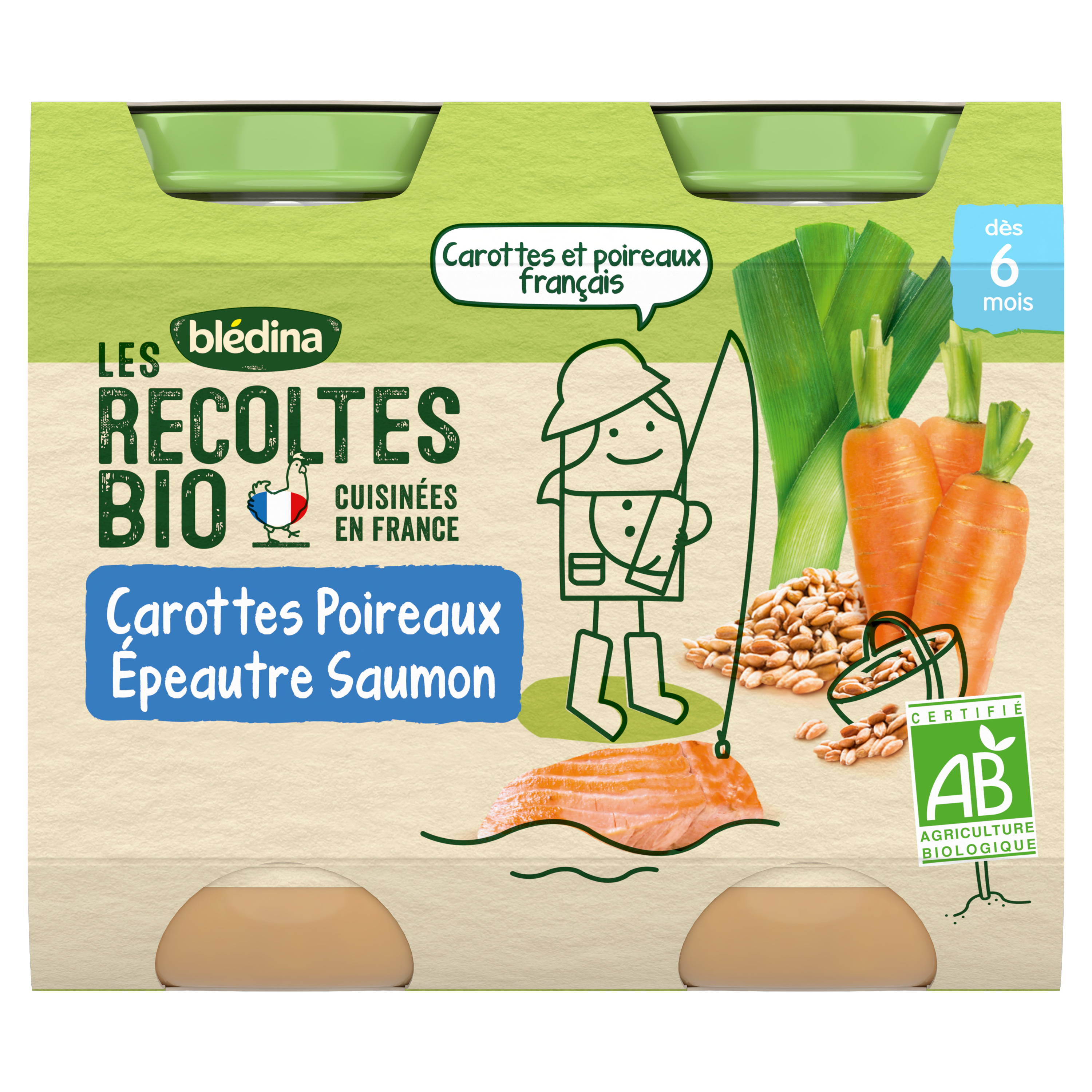 Blédina - Les Récoltes Bio Butternut Carotte Epeautre Bio Pot Bébé Dès 6  mois