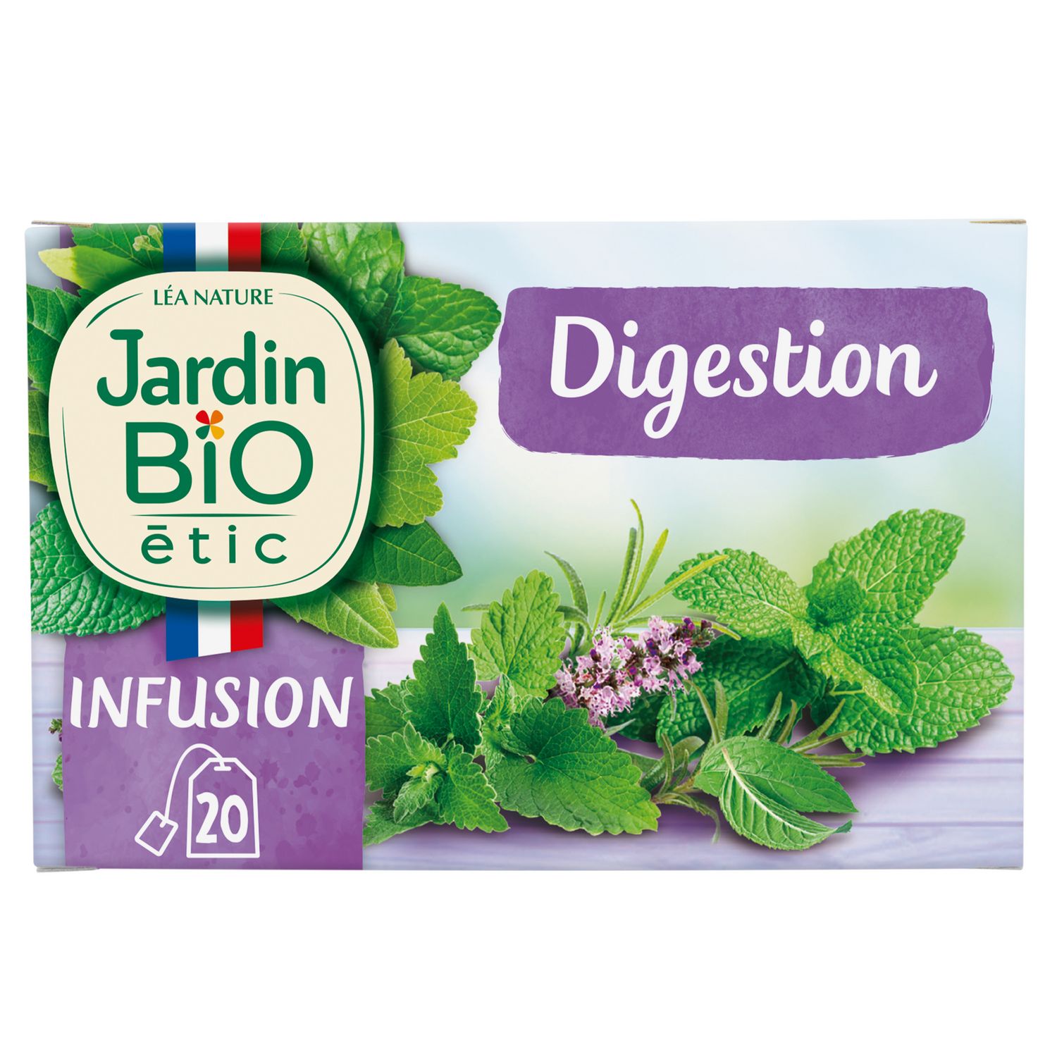 AUCHAN BIO Infusion digestion mélisse romarin menthe douce 20