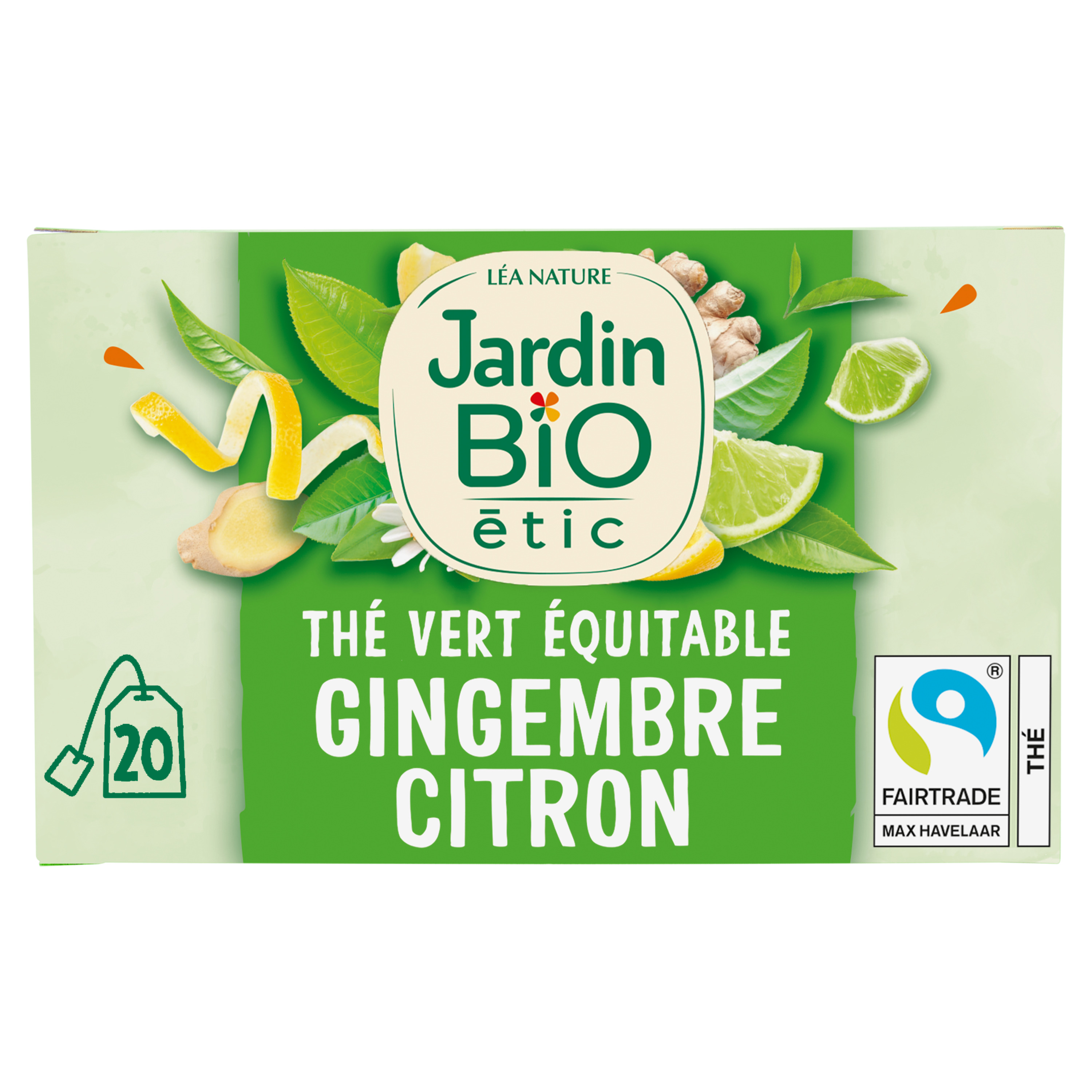 Thé vert digestion Bio JARDIN BIO ETIC : la boîte de 20 sachets à Prix  Carrefour