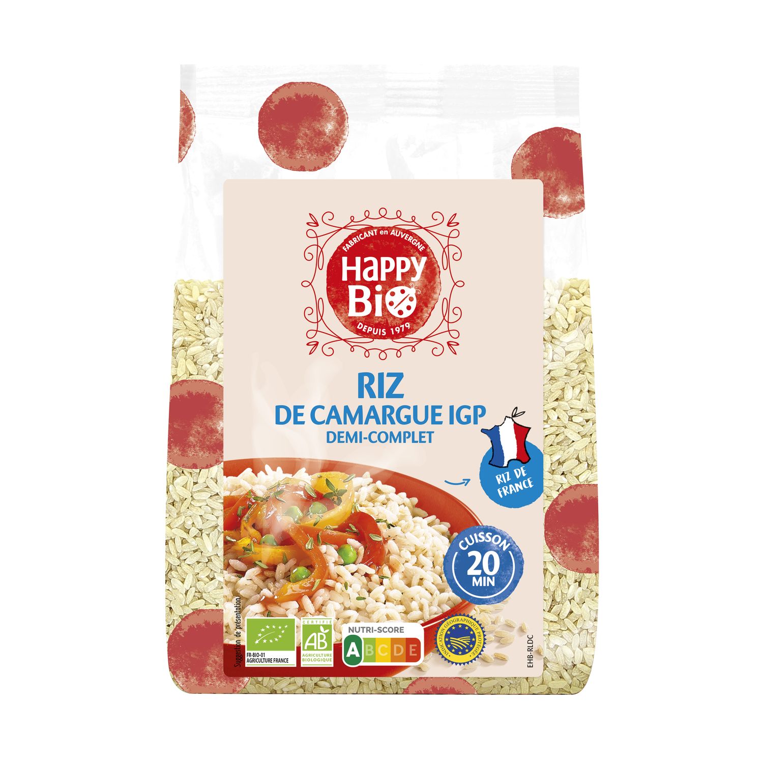 AUCHAN BIO Riz complet 8 portions 500g pas cher 