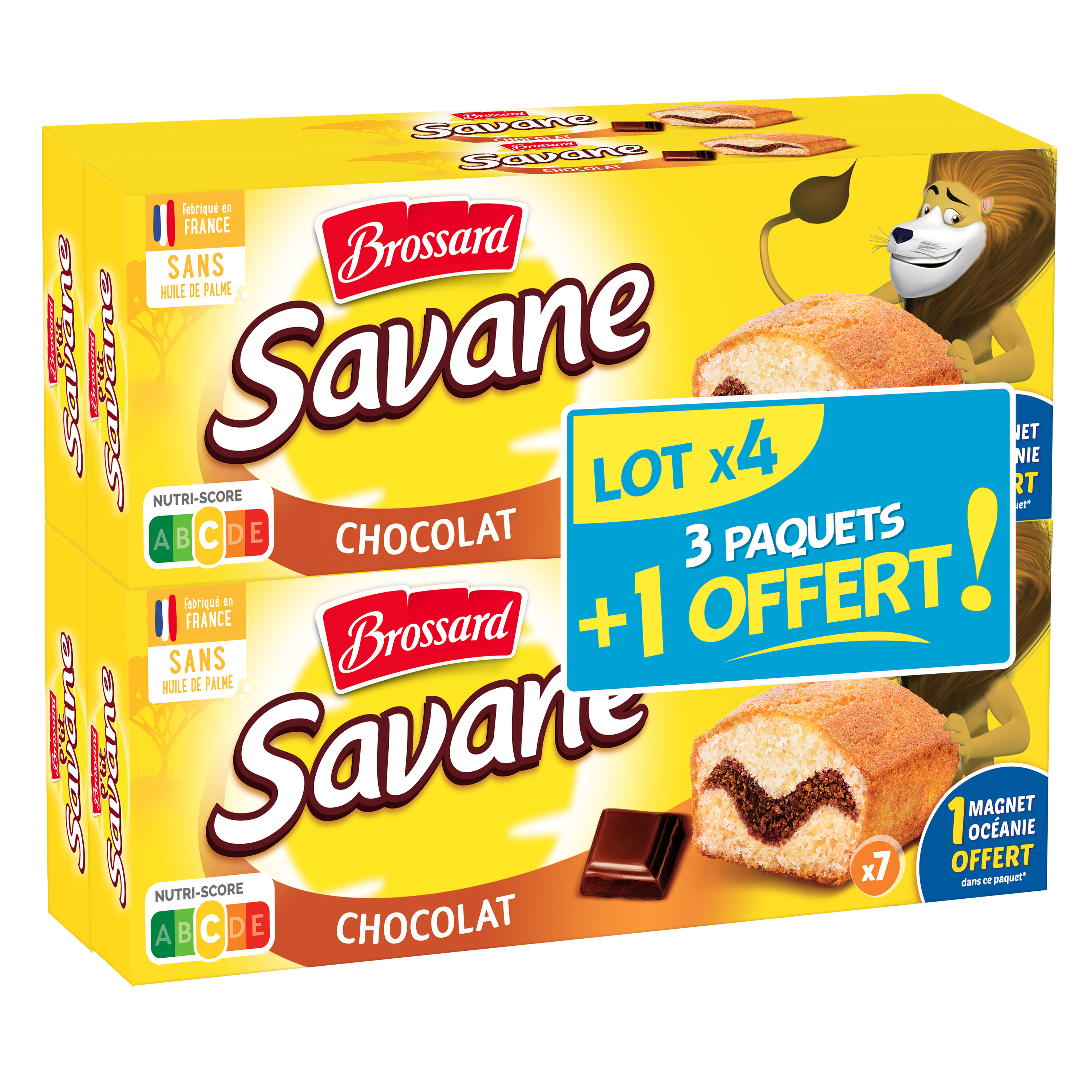 Gâteau marbré Savane format pocket LOT DE 2, Brossard (2 x 7 , 2 x